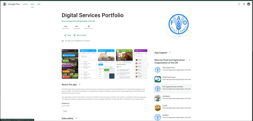 FAO DSP AppEngine (Backend Systems)